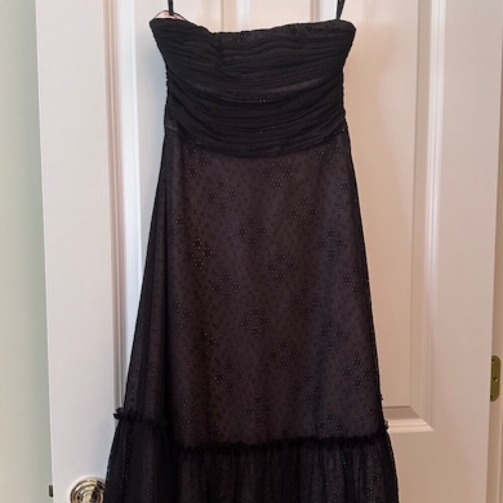 BCBGMaxAzria Strapless Black Dress